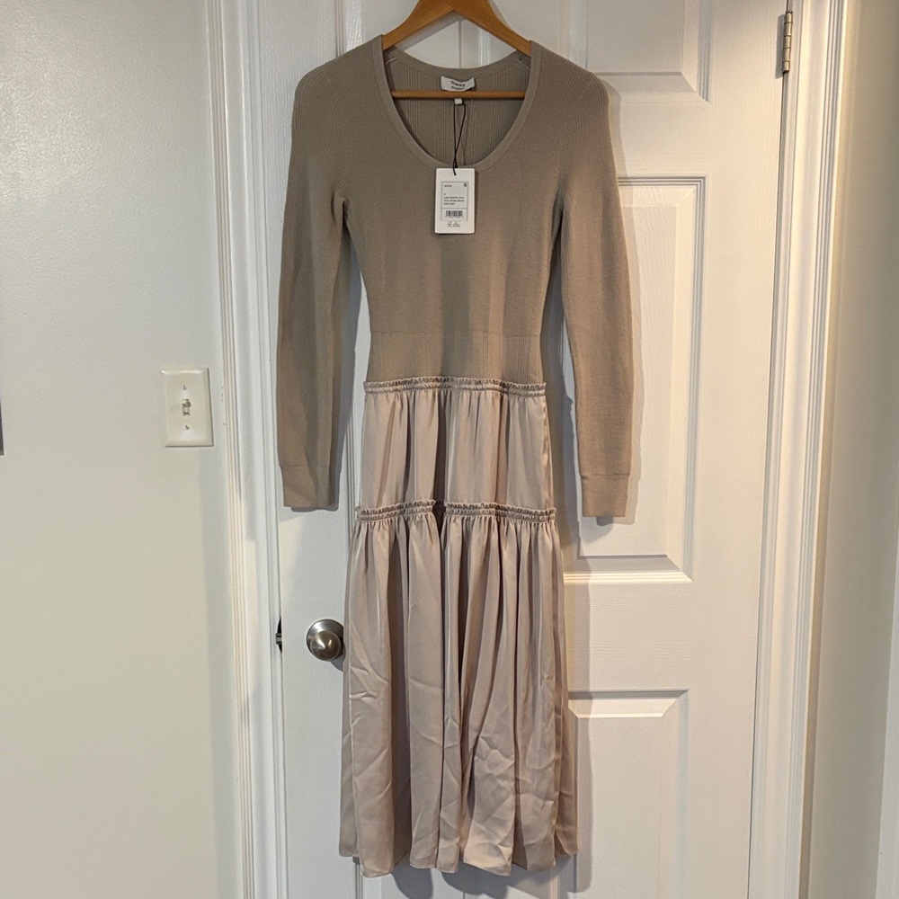 Theory Project wool blend Long-Sleeve Dress - Picture 4 of 9